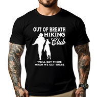Out Of Breath Hiking Society Club T-Shirt For Outdoor Group Clothing Band Mother's Day