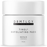 DRMTLGY Tingl Exfoliating Face & Body Pads – Glycolic, Lactic & Salicylic Acid for Acne, Pores, Blac