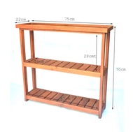 Wooden Shoe Rack with table top 3-Tier Entryway Organizer Shelf with Table top for Hallway Bedroom L