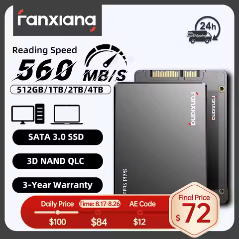 Fanxiang S101Q 2.5" SATA SSD 560MB/s Internal SSD 512GB 1TB 2TB 4TB Hard Disk Internal Solid State D