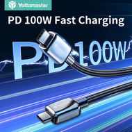 Yottamaster PD 100W nylon bện USB C để C Cáp sạc nhanh 20v5a cho Huawei P60/P40 Pro/P40 Pro +/P30 Pr