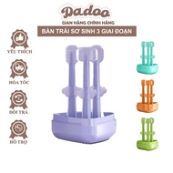 Set of 3 Hogokids 3-Stage Silicone Tongue Brushes for Teeth and Gum Development with Carrying Case f