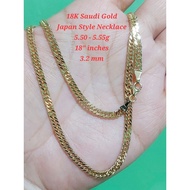 18K Saudi Gold Japan Style Chain (pawnable)