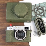 Suitable for Fuji X100V Base Bag x100v Protective Case Genuine Leather Base x100vi Leather Anti-Coll