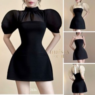 [MAISEY 2634] WOMEN'S SET 2 Piece: 2-Strap DRESS + OUTERJacket