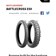 Tyre Bridgestone E50 BattleCross Tyre OFF Road Scramble 90/90-21 120/90-18 140/80-18