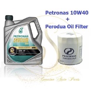 (100% Original) Petronas Syntium 800 10W40 SN/CF Semi Synthetic Engine Oil (4L) FREE Perodua Oil Filter 15601-00R01