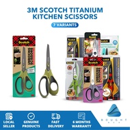 3M Scotch Titanium Kitchen Scissors - Multi-Purpose, Detachable, Oil Repelling, Premium Steel