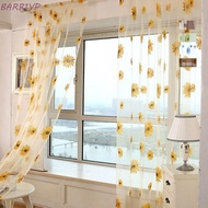 BARR1YP Tulle Voile Window Blind Floral Room Screening