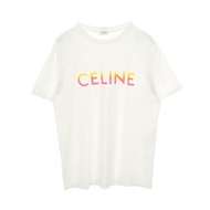 【二手】Celine CELINE短袖T卹，Logo印花，圓領，純棉T卹，男女通用，二手