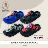 [Ready Stock] Super Heroes Kids Sandals Superman Batman Marvel Children Boys Fashion Casual Slippers