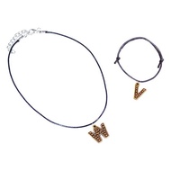 Ethnic Initial Necklace + Bracelet Package | Ethnic Initial Necklace and Bracelet