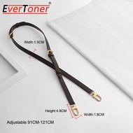 EverToner สายกระเป๋าหนังแท้สำหรับ LV-Speedy 20 25 30สายคล้องไหล่ปรับได้สายคาดลำตัวแบบยาวอุปกรณ์เสริม