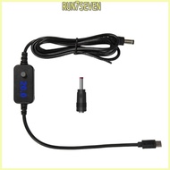 RUN Type C To Power Cable 5V 9V 12V 15V 20V 5 Speed Adjustable Power Delivery Cable