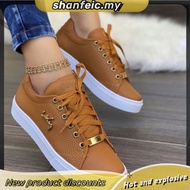 Ready stock kasut sukan perempuan sport wanita plus size 35-43 putih hitam shoes women sneakers Casu