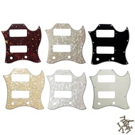 Pickguard Bahagian Gitar Pleroo Untuk Gibson Standard SG Laluan Plat Calar Penuh P90 Pickup Perlindu