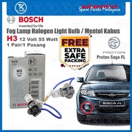 Proton Saga FL / FLX / BLM Fog Lamp Halogen Light Bulb (Mentol Lampu Kabus) Bosch H3 12 Volt 55 Watt