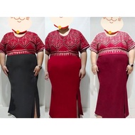 Dress Pua Kumbu Tenun Dengan Skirt Duyung Belah