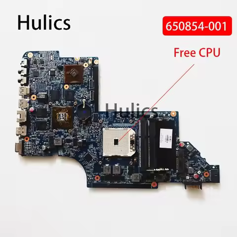 Hulics Used 650854-001 Main Board For HP Pavilion DV6 DV6-6000 Laptop Motherboard Socket Fs1 HD6750
