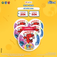 Combo 5 Phô mai Con Bò Cười 24 miếng 336G