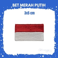 MERAH Red and White Brothel Bet 3x5 cm retail unit