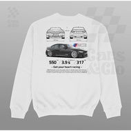 Cars and Clo - bmw F80 M3 Blueprint Sweater White