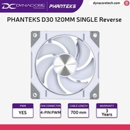 PHANTEKS D30 120MM SINGLE Reverse White DRGB PWM Fan - 1-Pack