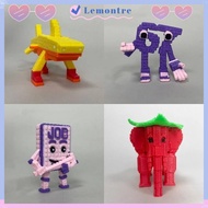 LEMONTRE  Printed Figure, Imaginative 67 Brainrot Figure Miniature Craft Decoration, Creative Horror