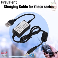 PREVAL Interphone Charger Walkie-talkie Cord Portable Universal USB Cable Cradle for Yaesu VX5R/VX6R