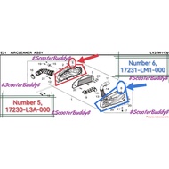ORI SYM AIR/C CASE COMP Air Filter Case NO.5 (17230-L3A-000) / AIR/C COVER Air Box Cap NO.6 (17231-L