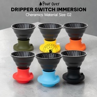 Pour Over Dripper Switch Immersion Ceramics 02 (2-4 Cups) Black Dripper / Switch Dripper / Coffee Dr
