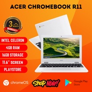 ACER CHROMEBOOK R11 FLIP 2 IN 1 TOUCH 4GB 16GB SSD 11.6 INCH SCREEN PLAYSTORE [REFURBISHED]