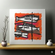 A4 & A3 size Digital print on Ivory Paper - Something Fishy 2