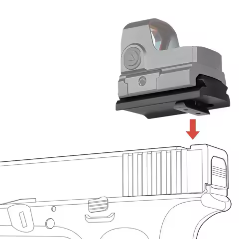 Optic Red Dot Sight Mounting Plate Rail fit for Glock Model G17 19 20 21 22 26 42 43 aluminum alloy 