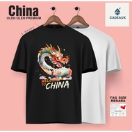 T-Shirt SOUVENIR CHINA CHENGDU NDOG T-Shirt Cotton Combed 24s SOUVENIR PREMIUM GIFT