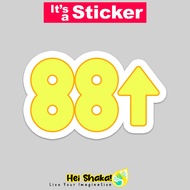 88 Rising 1 Sticker Music Sticker Waterproof Vinyl Material