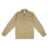 Weister Kemeja Panjang Jacket Trucker Harrington - Light Brown