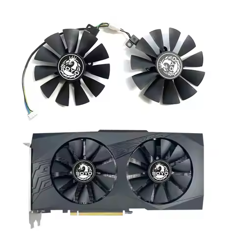 New 85MM 4PIN T129215BU RX 580 GPU Fan for SOYO RX580 8GB Video Card Cooler Fan Replacement