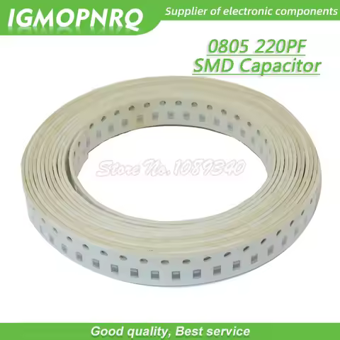 100pcs 220pF 0508-220pf X7R Error 10% 50V 0805 SMD Thick Film Chip Multilayer Ceramic Capacitor