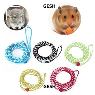 GESH Pet Hamster Leash, Nylon Adjustable Pet Cage Leash, Comfortable 1.4m Walking Leash Rat Mouse Ha