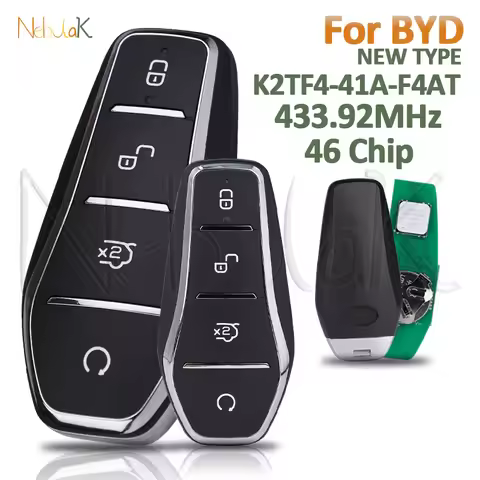 Smart Key Card 433.92MHz K2TF4-41A-F4AT for BYD Qin PLUS DM-i Qin PLUS EV Yuan PLUS SONG ID46 Chip K