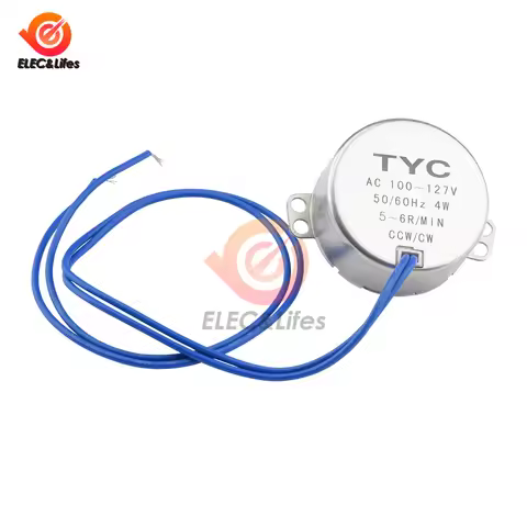 2.5/3/5-6 r/min Synchronous Motor Pro TYC-50 AC 110V 220V 12V 50/60Hz Torque 4W CW/CCW Microwave Tur