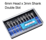 Mesin Bor  Kabel Selang Fleksibel Tuner Cuner Foredom- Universal - Mini CNC 6.5mm Die Grinder Mata Bor Elektrik dan dapat diganti 3x6mm Mata Bor Tuner Tungsten Set