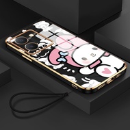 HP Casing For VIVO Y36 4G Y36 5G Y27 5G Y27s Y77T Y35 4G Y35 5G Y16 Y56 5G Case Casing Happy Cartoon