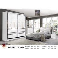 【𝐄𝐔𝐃𝐎𝐑𝐀】 {897} 6 feet Sliding Wardrobe Bedroom Set/6ft x 8ft Sliding Wardrobe Bedroom Set/Set Bilik 