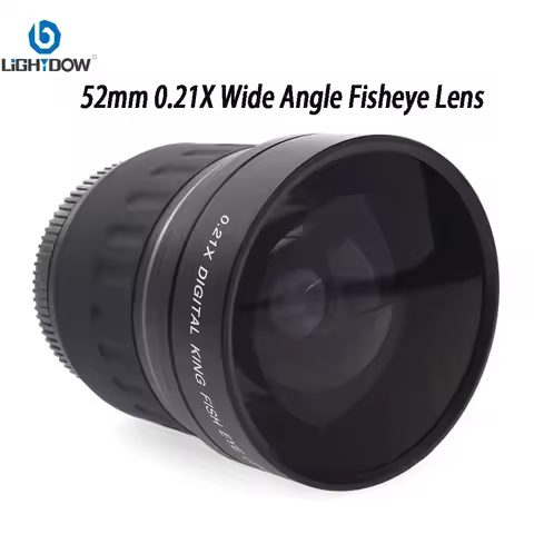 Lightdow Wide Angle Fisheye Lens 52mm 0.21X for Nikon D7200 D7100 D5200 D5100 D5000 D3100 D90 D60 18