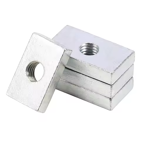 Rectangular nut, carbon steel galvanized iron, square aluminum profile, slider nut, square nut M6 M8