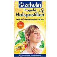 zirkulin - 無糖蜂膠潤喉糖 30/粒 清新口氣薄荷 潤喉糖[平行進口]