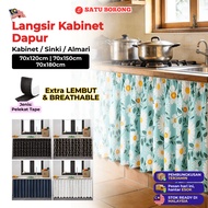 Langsir Kabinet Dapur Singki Langsir Cabinet Sinki Dapur Pelekat Kitchen Cabinet Curtain Tirai Tape 