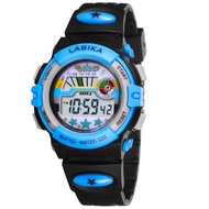 Lasika jam tangan digital kanak-kanak lelaki dan perempuan kalis air 30 meter W-F103
